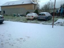 snow covered garden